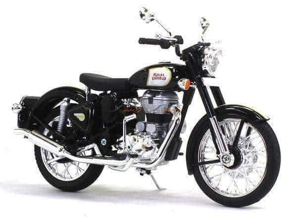Maisto Royal Enfield Classic 500 Black 1/12 | Scale Model - Destination Moto