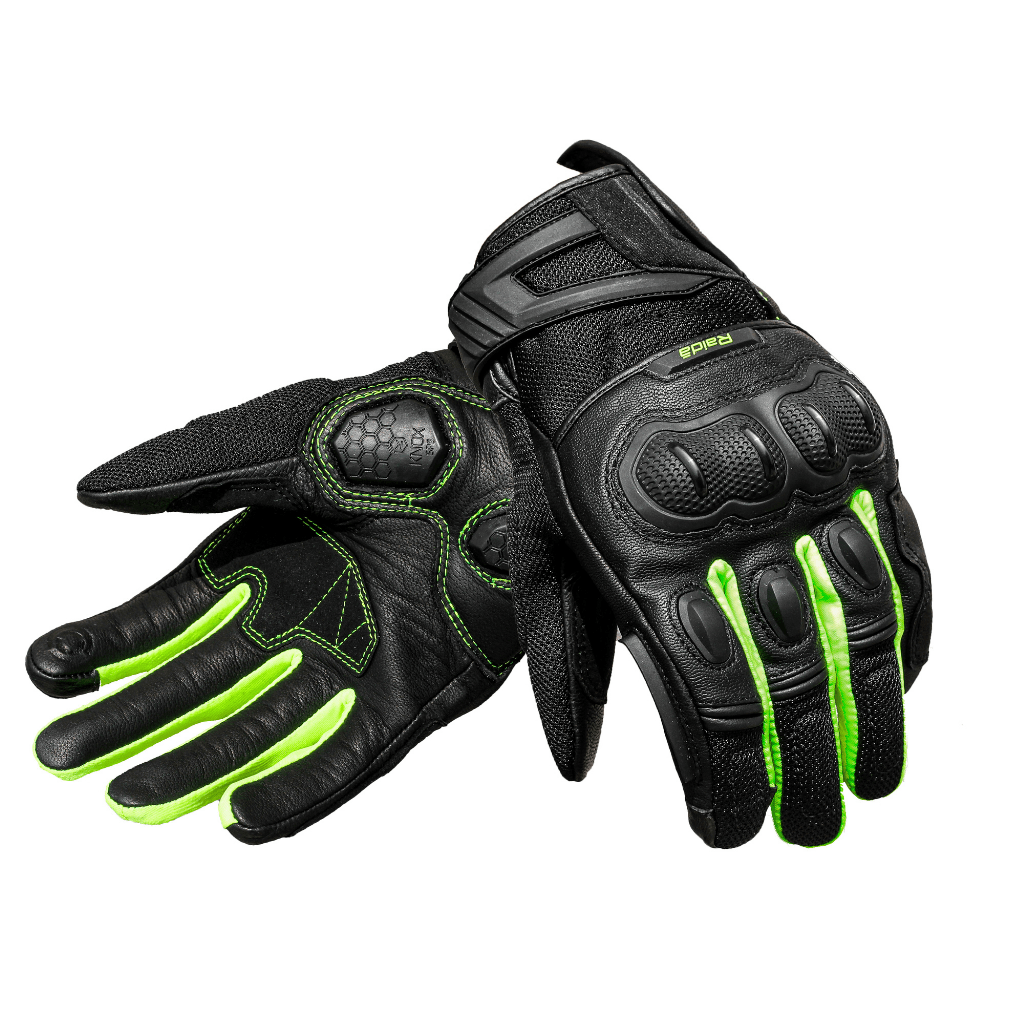 Destination Moto Raida AirWave Motorcycle Gloves | Hi-Viz