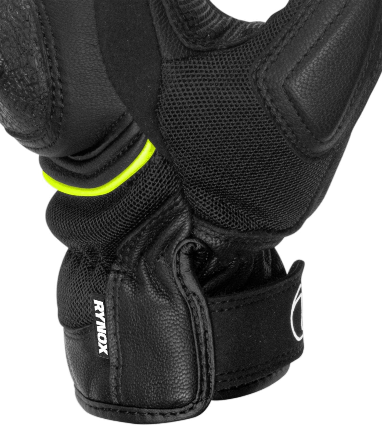 Rynox Tornado Pro 3 Gloves Black Hi-Viz Green - Destination Moto