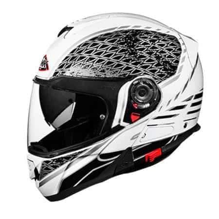 SMK Glide Flip Up Sign GL126 White - Destination Moto