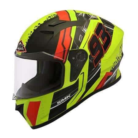 SMK Stellar 93 Swank Matt Fluorescent Yellow MA423 - Destination Moto
