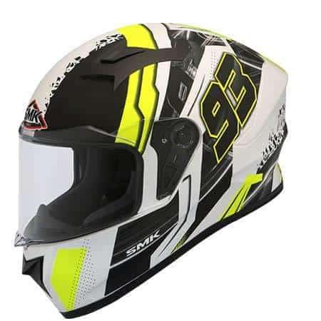 SMK Stellar 93 Swank Matt White MA124 - Destination Moto