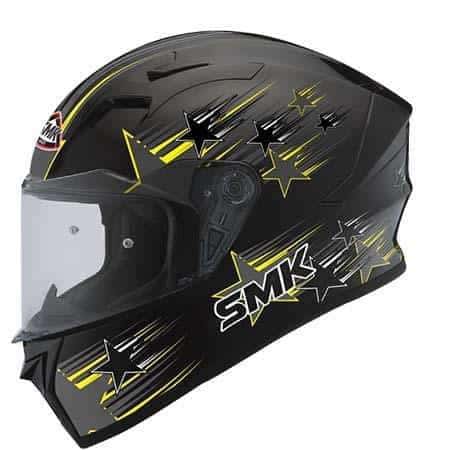 SMK Stellar Rainstar Black Yellow MA264 - Destination Moto
