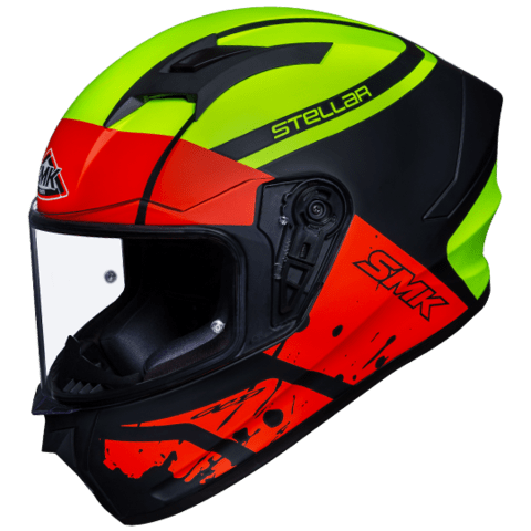 SMK Stellar Squad Black Red Yellow Matt MA234 - Destination Moto