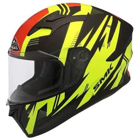 SMK Stellar Trek Black Fluoroscent Yellow MA243 - Destination Moto