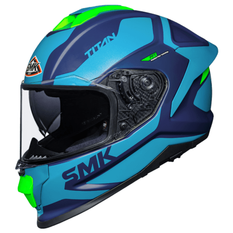 Destination Moto SMK Titan Arok MA558 Matt Blue Hi Viz Green