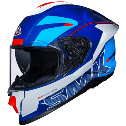 Destination Moto SMK Titan Firefly GL513 Gloss White Blue Red