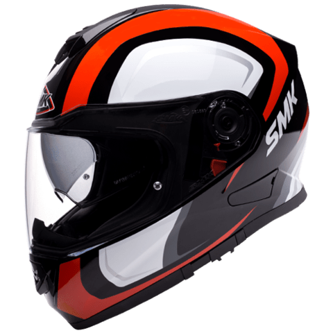 SMK Twister Twilight Gloss Black White Red GL231 - Destination Moto