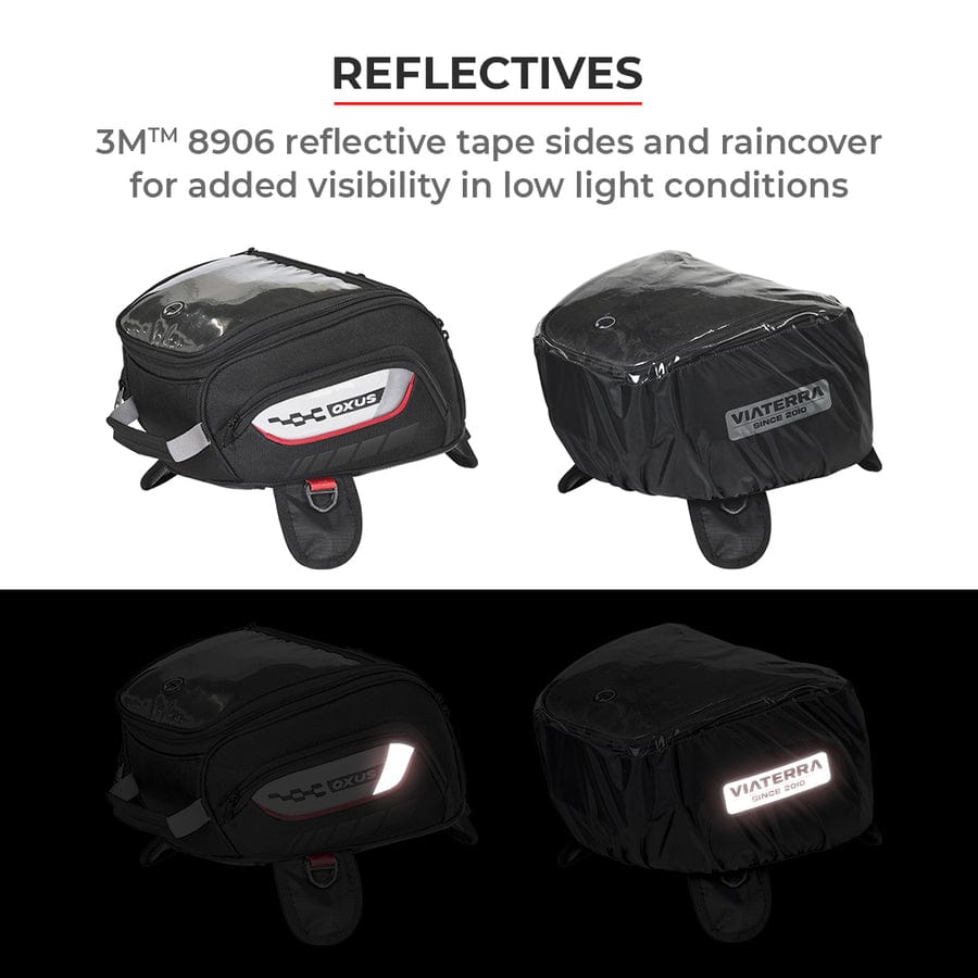 Destination Moto VIATERRA OXUS UNIVERSAL MOTORCYCLE TANK BAG (STRAP BASED)