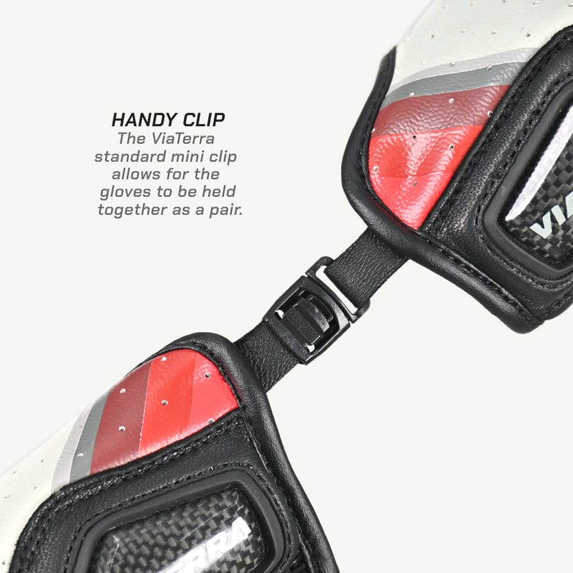 VIATERRA HOLESHOT PRO Semi-Gauntlet Motorcycle Riding Gloves (BLACK)