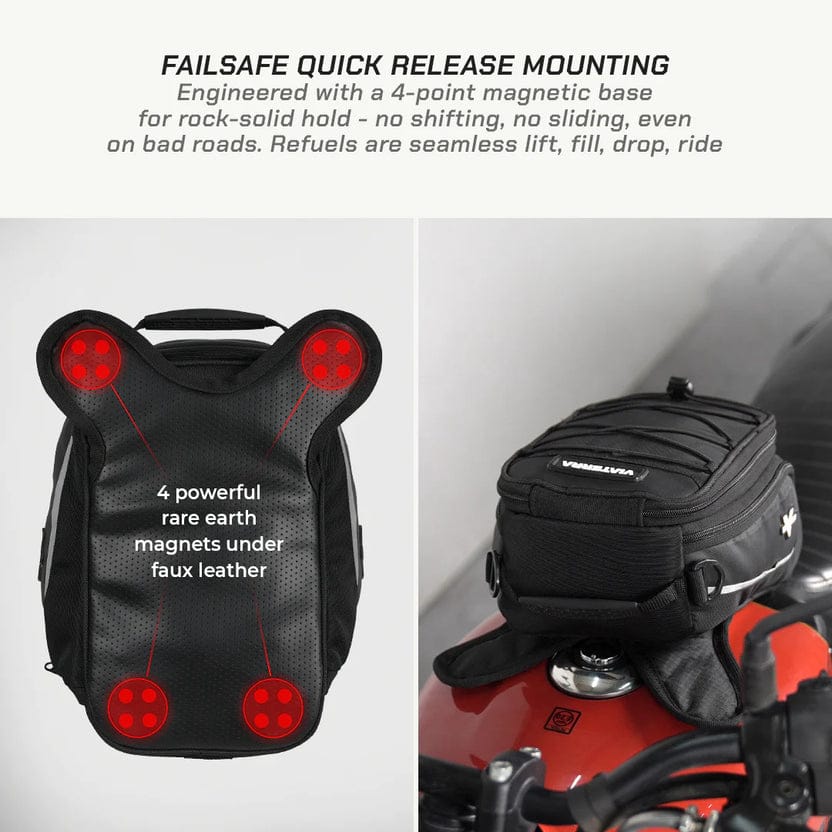 VIATERRA ACE MAGNETIC MOTORCYCLE TANK BAG