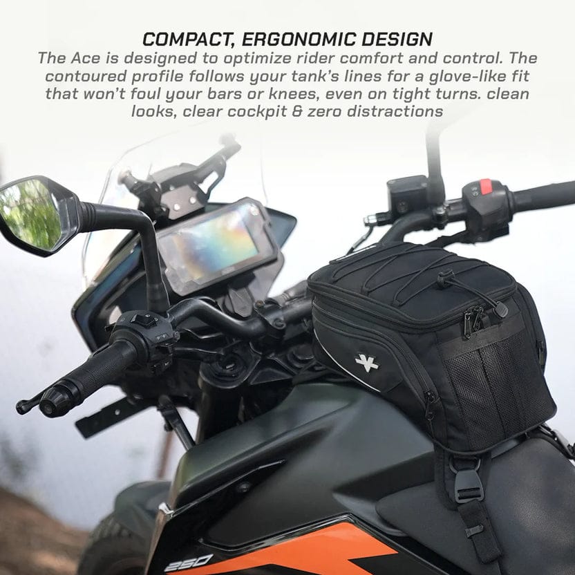 VIATERRA Ace Universal Motorcycle Tank Bag (Strap Based)