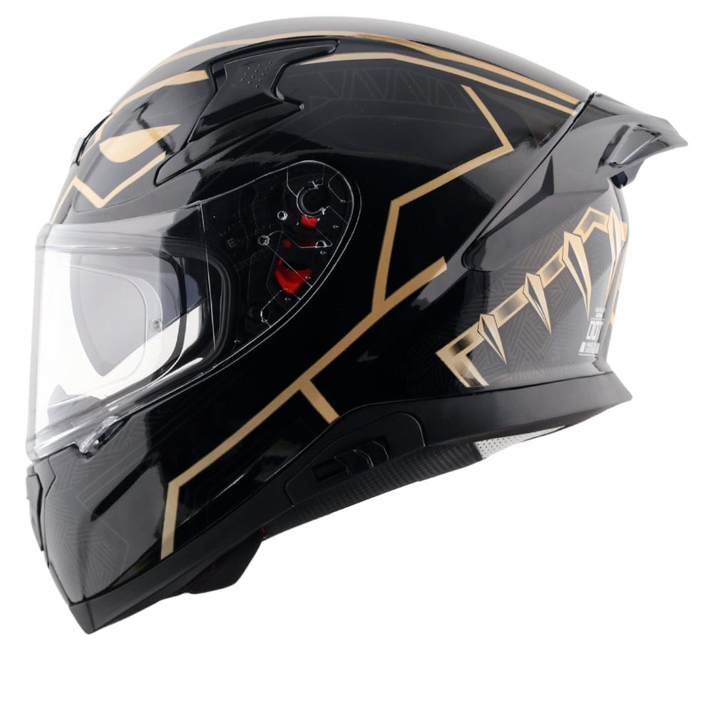 Destination Moto Apex Marvel Black Panther Helmet Black Gold