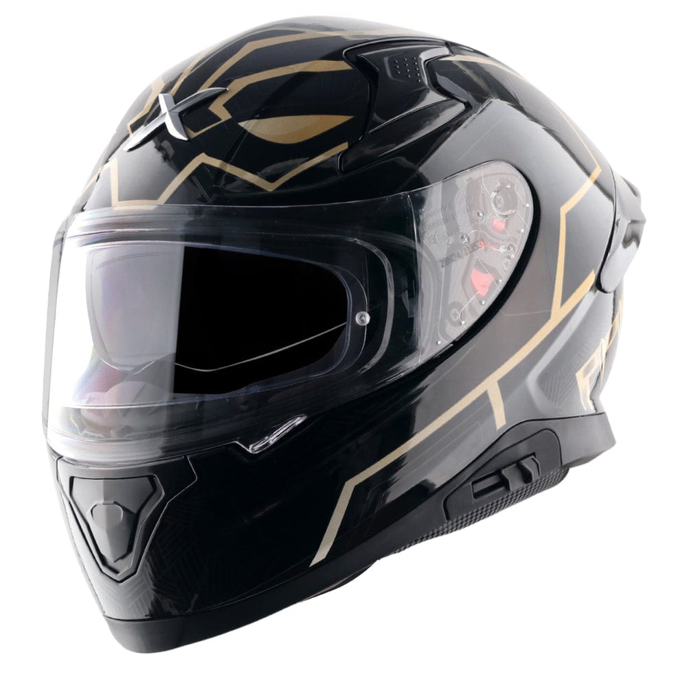 Destination Moto Apex Marvel Black Panther Helmet Black Gold