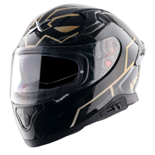 Destination Moto Apex Marvel Black Panther Helmet Black Gold