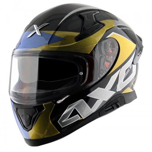 Axor Helmets Axor Apex Chrometech Gloss  Black Blue Helmet