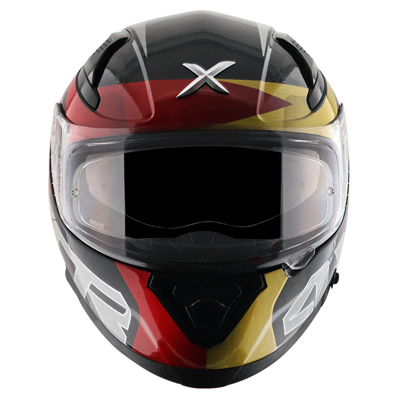 Axor Helmets Axor Apex Chrometech Gloss Black Red Helmet