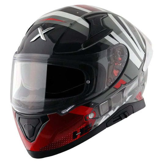 Axor Helmets Axor Apex Hex 2 Cool Grey Red Helmet