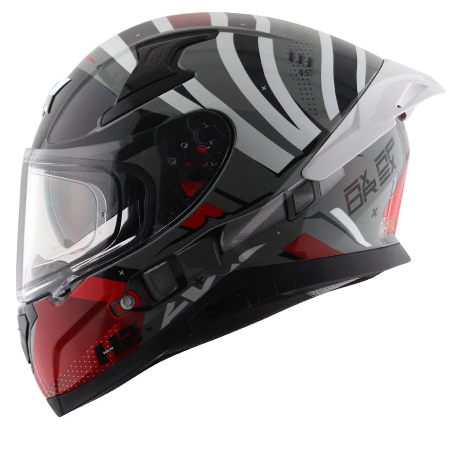 Axor Helmets Axor Apex Hex 2 Cool Grey Red Helmet