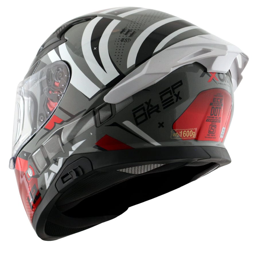 Axor Helmets Axor Apex Hex 2 Cool Grey Red Helmet