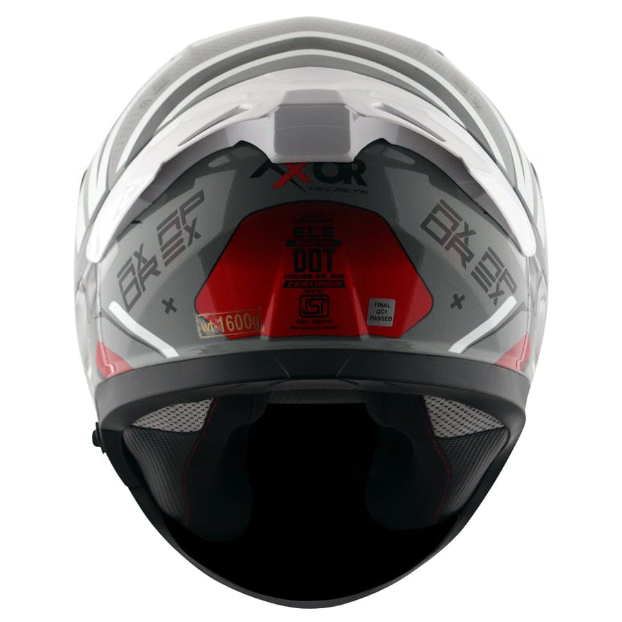 Axor Helmets Axor Apex Hex 2 Cool Grey Red Helmet