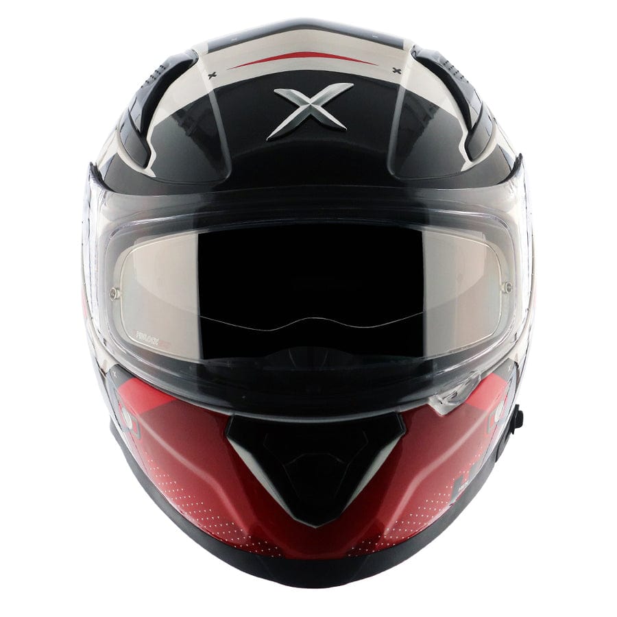Axor Helmets Axor Apex Hex Gloss White Red Helmet