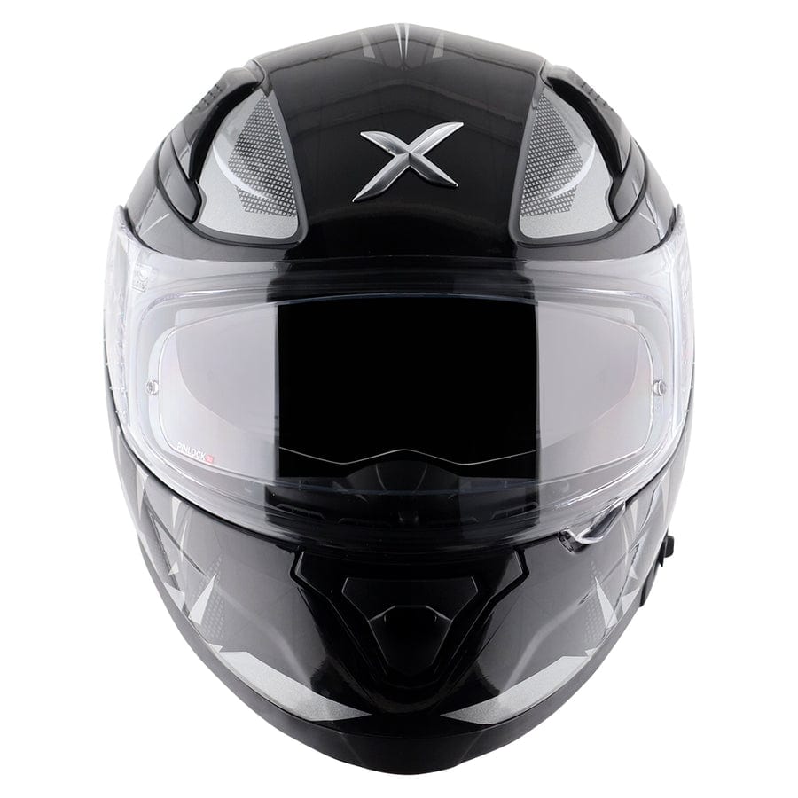 Destination Moto AXOR Apex Hunter Gloss Black Grey Helmet