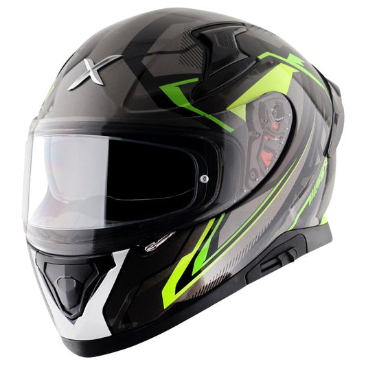 Destination Moto AXOR Apex Roadtrip Gloss Black Neon Helmet