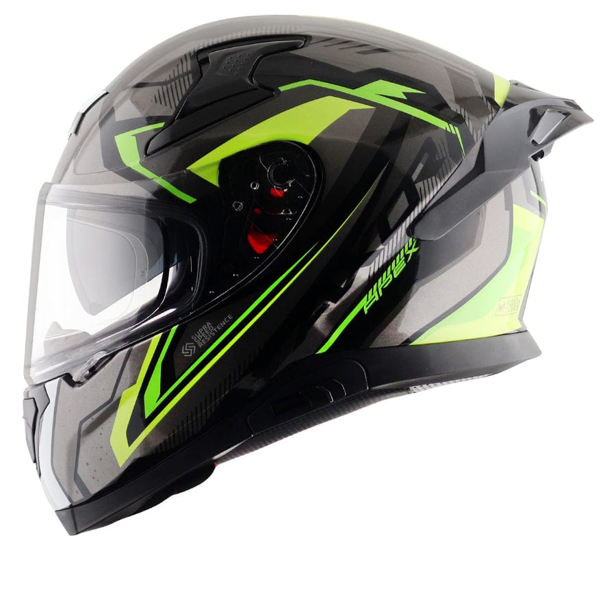 Destination Moto AXOR Apex Roadtrip Gloss Black Neon Helmet