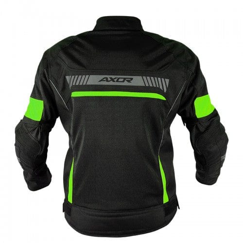 Destination Moto Axor Cruise 2 Riding Jacket Black Neon Yellow