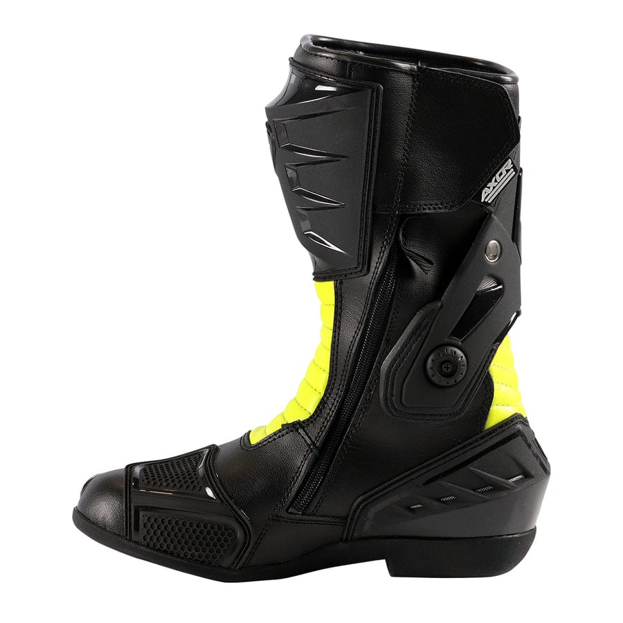 Destination Moto Axor Slipstream Riding Boots Black Neon