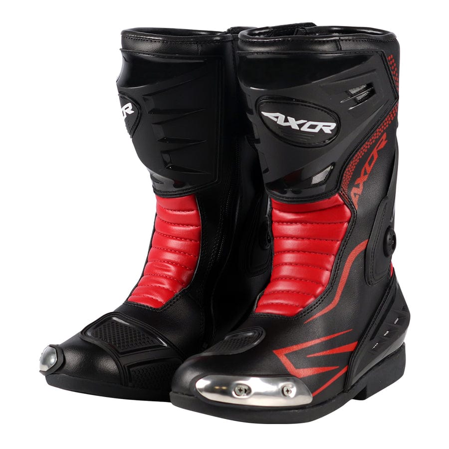 Axor Slipstream Riding Boots Black Red – Destination Moto