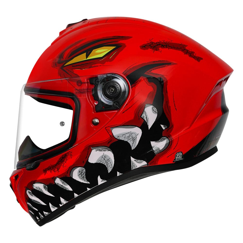 Destination Moto Axxis Draken S Forza Helmet Gloss Red