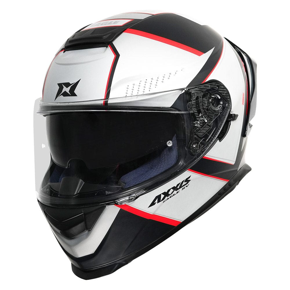 Destination Moto AXXIS EAGLE BALANCE MATT GREY RED HELMET