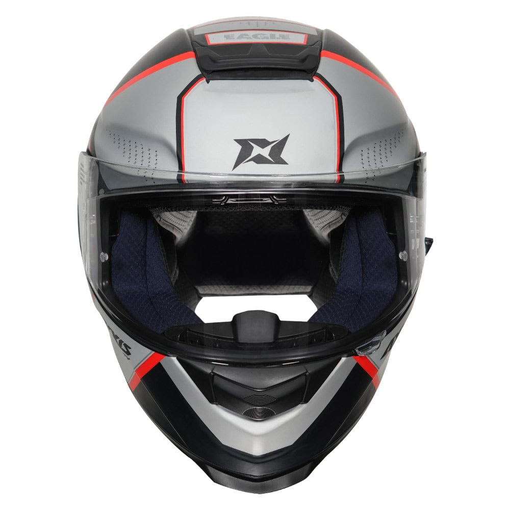 Destination Moto AXXIS EAGLE BALANCE MATT GREY RED HELMET