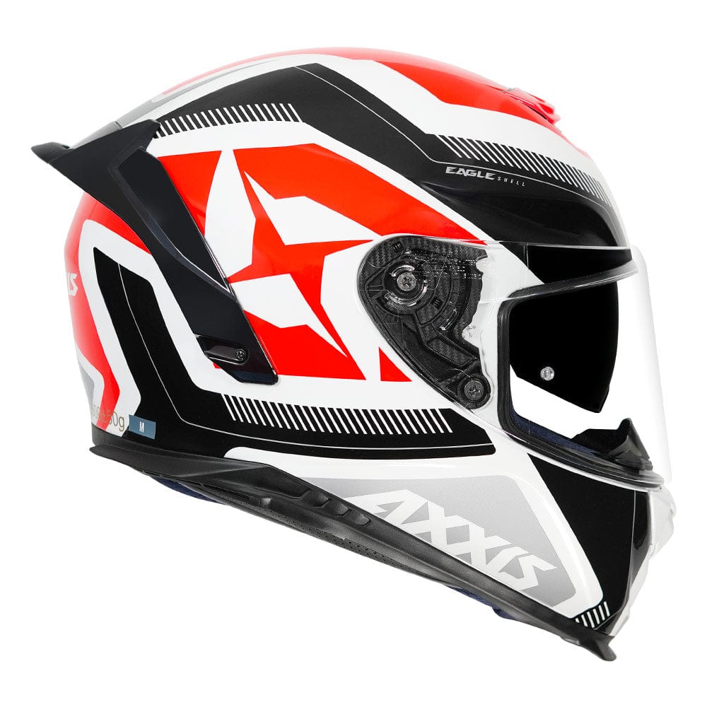 AXXIS EAGLE SV ILLES GLOSS WHITE RED HELMET – Destination Moto