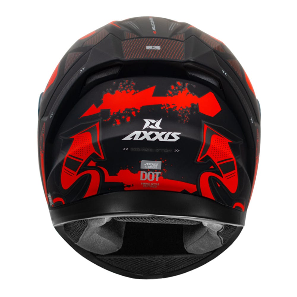 Destination Moto Axxis Segment Arrows Matt Fluoro Red Helmet