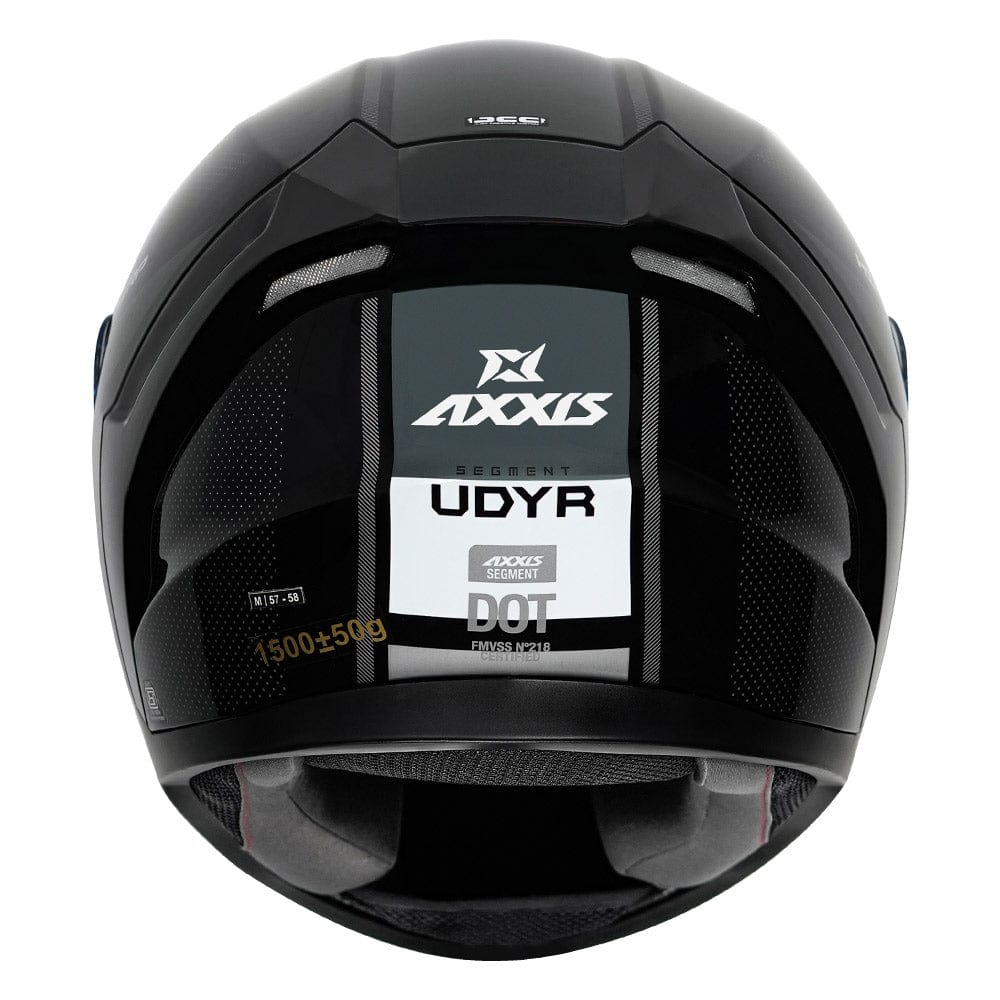 Destination Moto AXXIS SEGMENT UDYR GLOSS WHITE BLACK HELMET