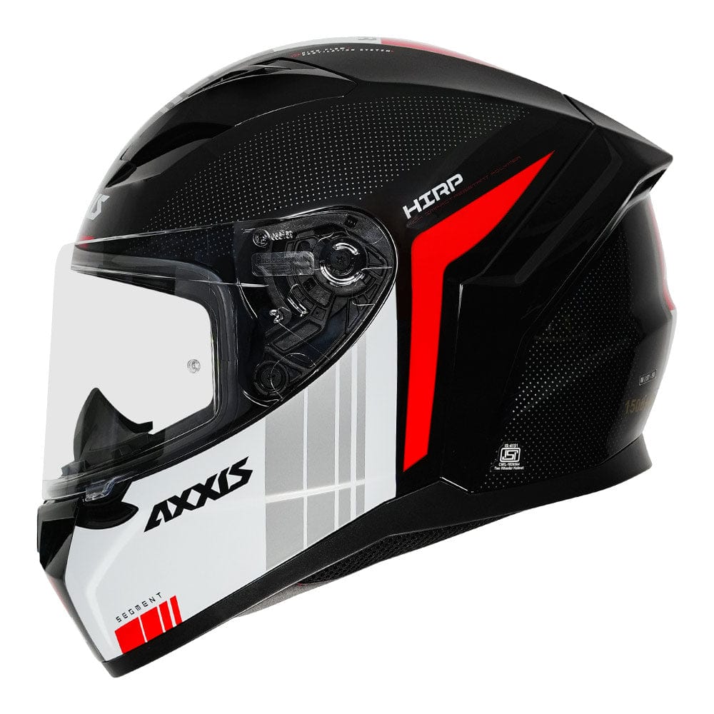 Destination Moto AXXIS SEGMENT UDYR GLOSS WHITE BLACK RED HELMET