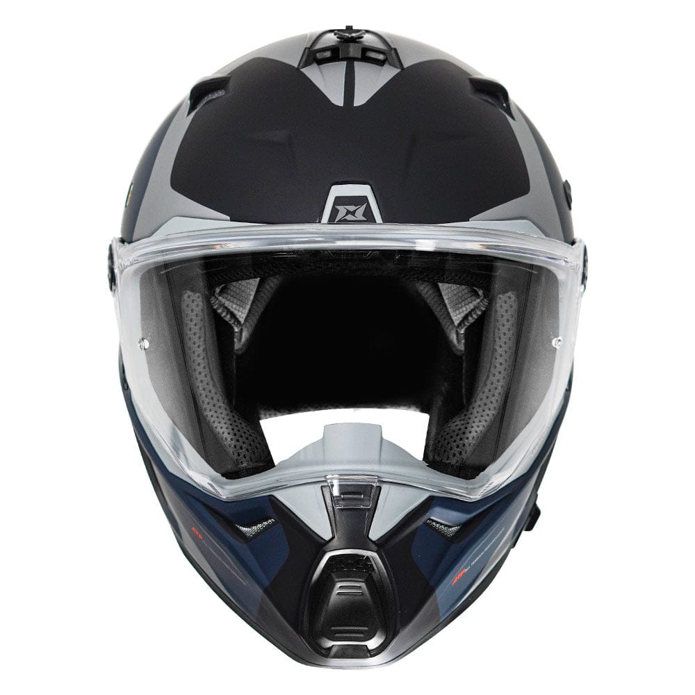 mt axxis atom helmet AXXIS WOLF DUAL SPORT HYDRA MATT GREY HELMET – Destination Moto