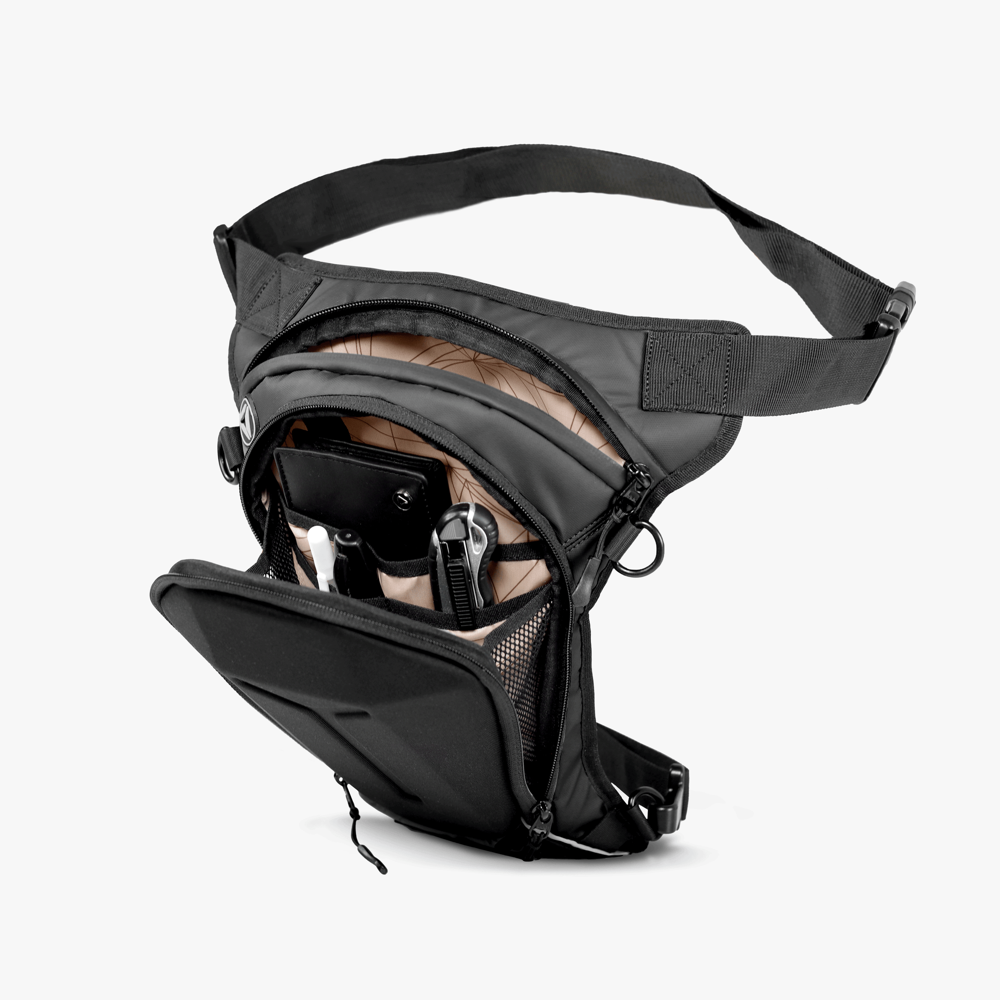 Destination Moto Carbonado Tutle Thigh Bag (Black)