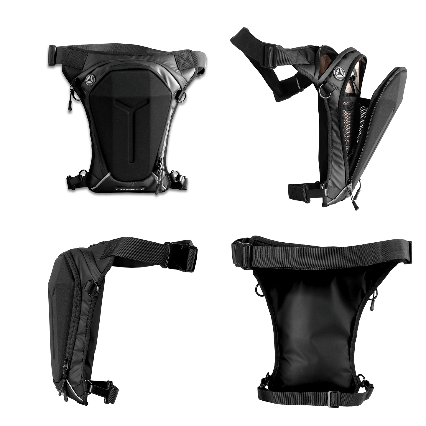 Destination Moto Carbonado Tutle Thigh Bag (Black)