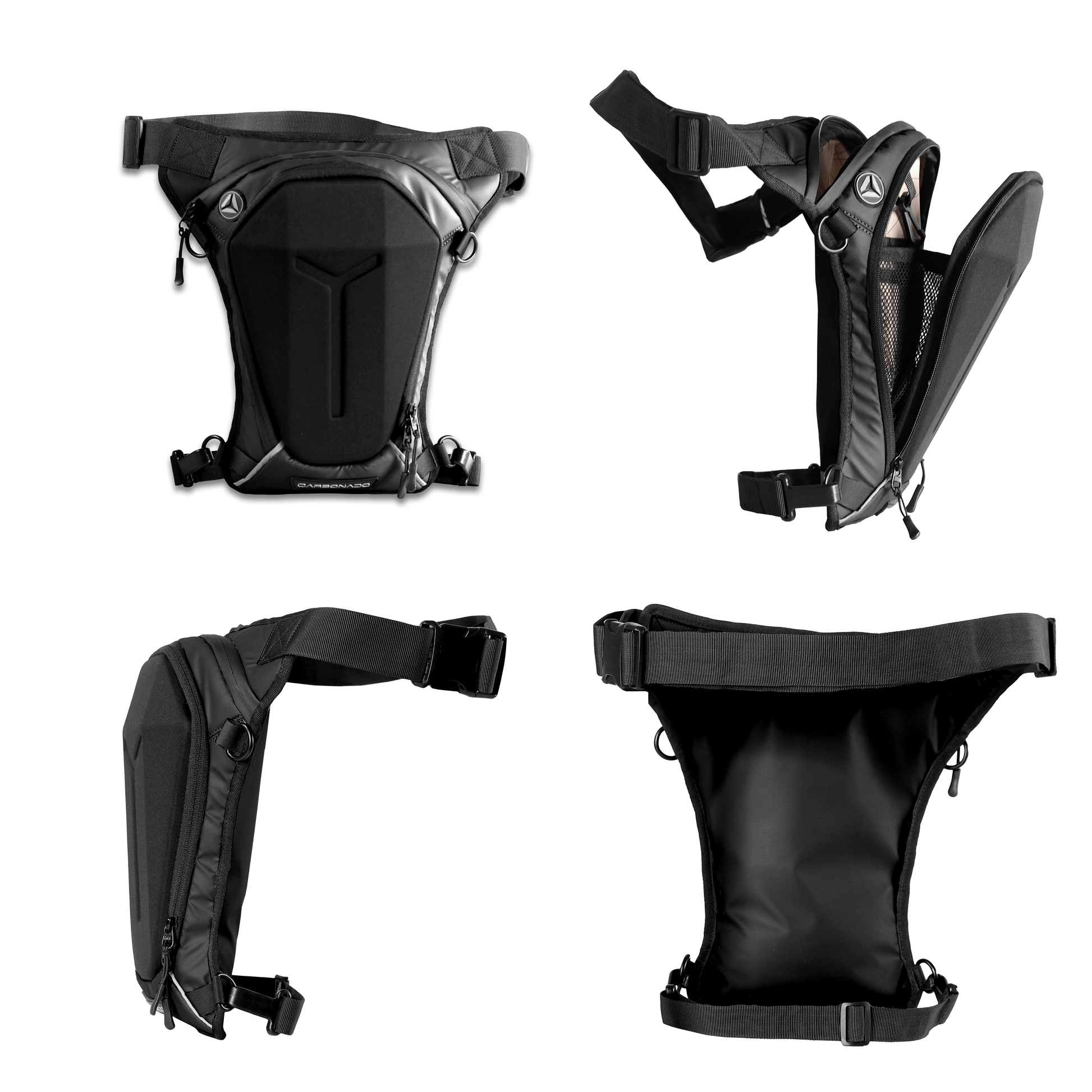 Destination Moto Carbonado Tutle Thigh Bag (Black)