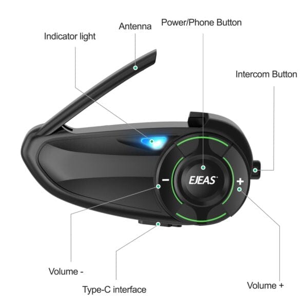 Destination Moto EJEAS Q8 MOTORCYCLE MESH INTERCOM