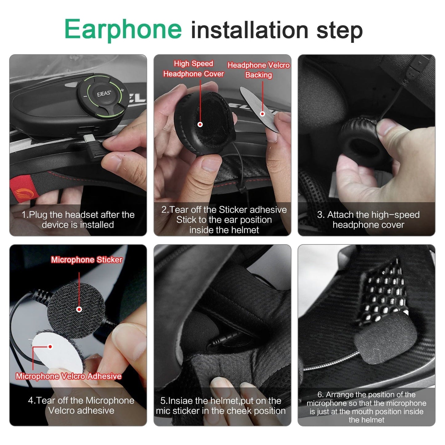 Destination Moto EJEAS Q8 MOTORCYCLE MESH INTERCOM