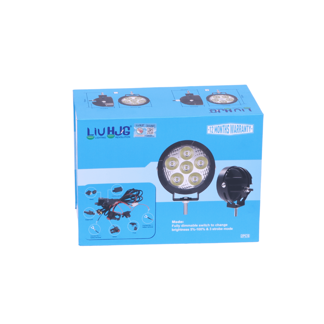 Destination Moto HJG 5 LED FOG LIGHT WITH WIREHARNESS AND SWITCH