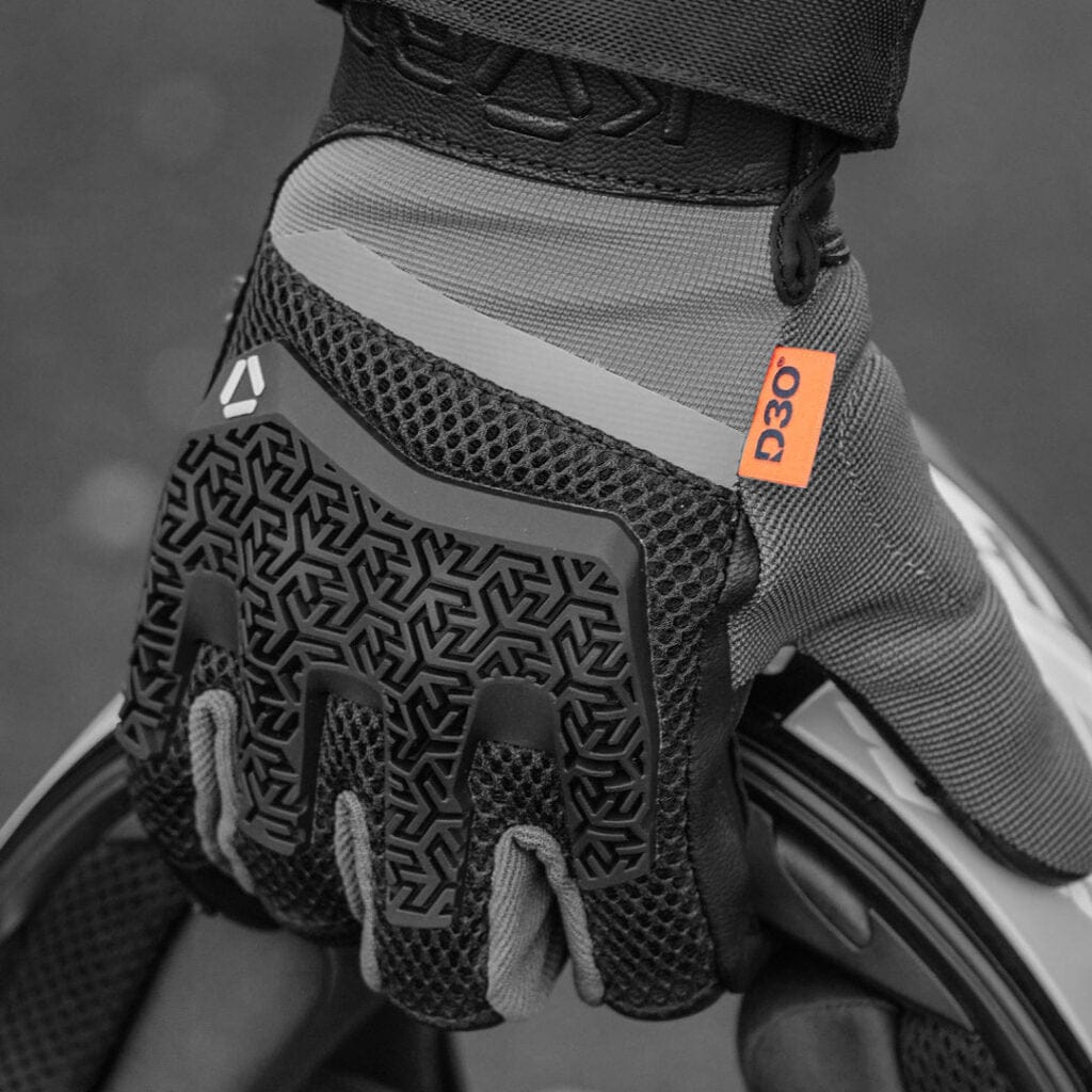 Destination Moto Korda Adventure Riding Gloves With D3O BLACK GREY