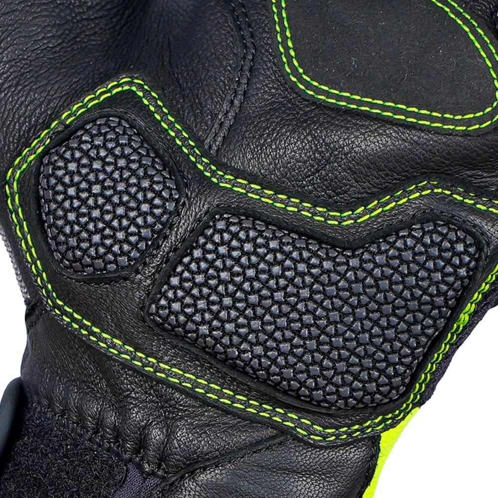 Destination Moto Korda Adventure Riding Gloves With D3O BLACK NEON