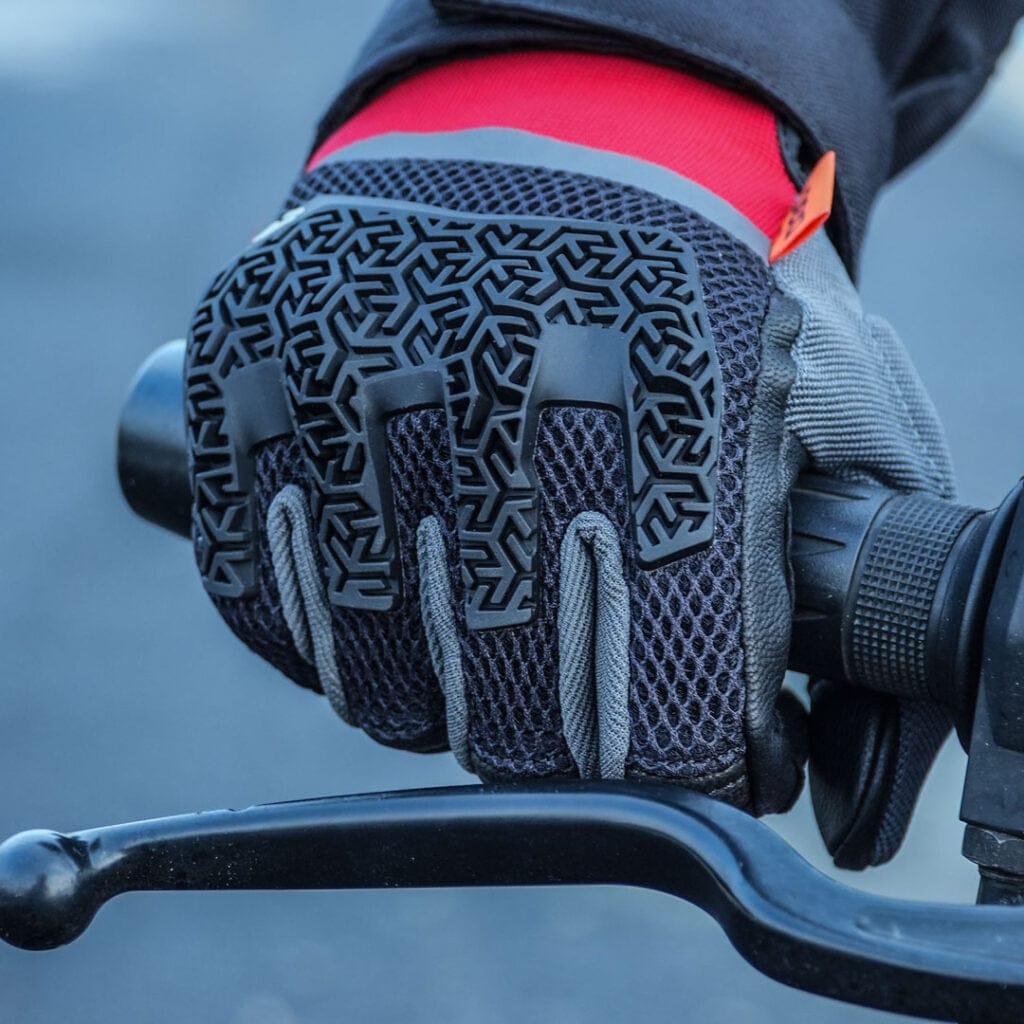 Destination Moto Korda Adventure Riding Gloves With D3O BLACK RED
