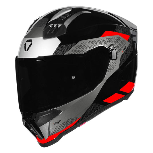 Destination Moto Korda Evo Chief Gloss Black Red Helmet